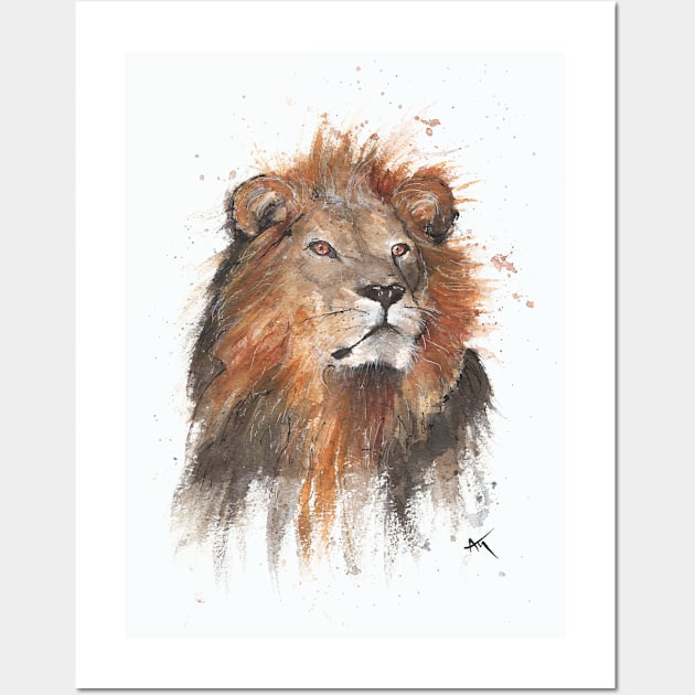 Lion Wall Art by Andraws Art